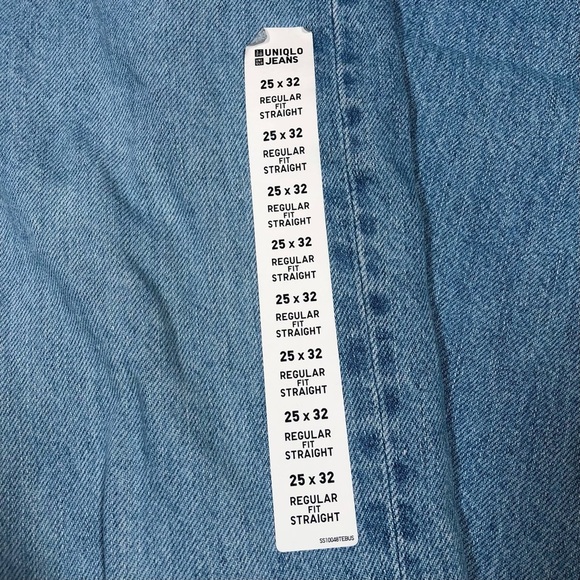 NWT Uniqlo Jeans Women’s Straight High Rise Jeans Size 25x32 Inch - Picture 7 of 8